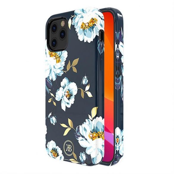 Husă Kingxbar Blossom decorată cu cristale Swarovski originale pentru iPhone 12 Pro Max multicolor (Gardenia)