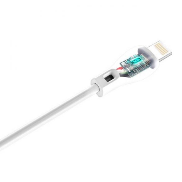 Dudao USB / Lightning cablu de încărcare date 2.1A 2m alb (L4L 2m alb) pentru telefoane