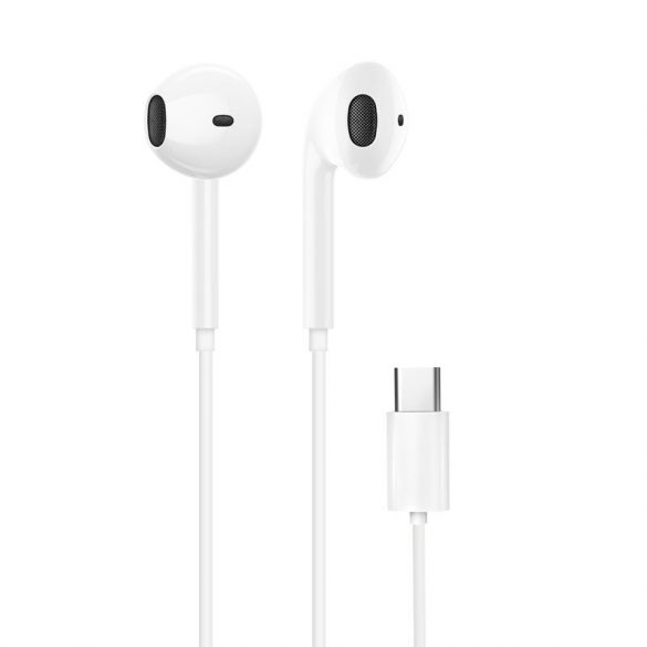 Dudao căști in-ear cu conector USB Type-C alb (X3C)