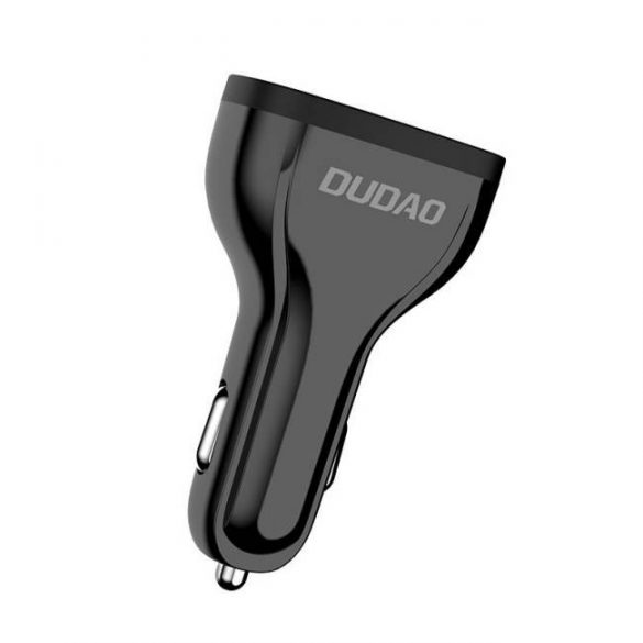 Dudao încărcător auto universal 3x USB Quick Charge 3.0 QC3.0 2.4a 18W negru (R7S negru)