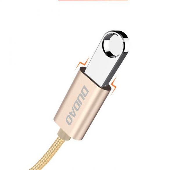 Cablu adaptor Dudao USB-micro USB 2.0 OTG auriu (L15M)