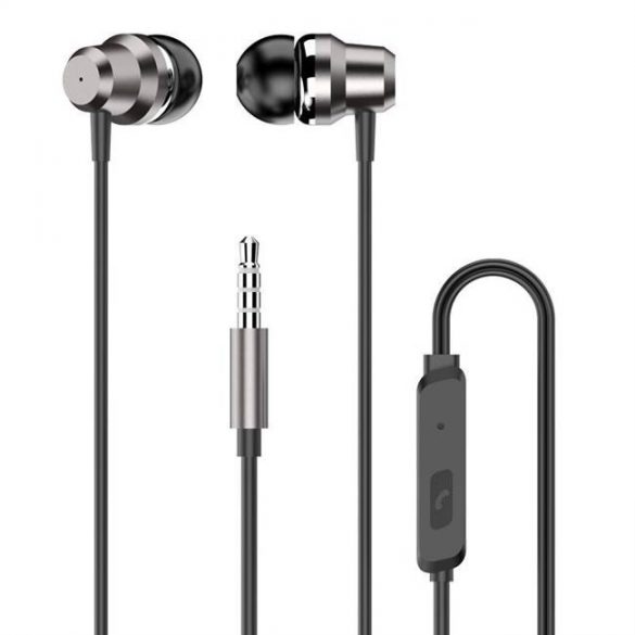 Dudao in-ear 3.5 mm mini jack căști cu telecomandă argintiu (X10 Pro argintiu)