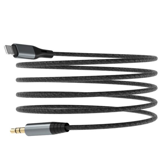 Cablu audio Dudao Lightning - mini jack 3,5 mm gri (L11PRO)