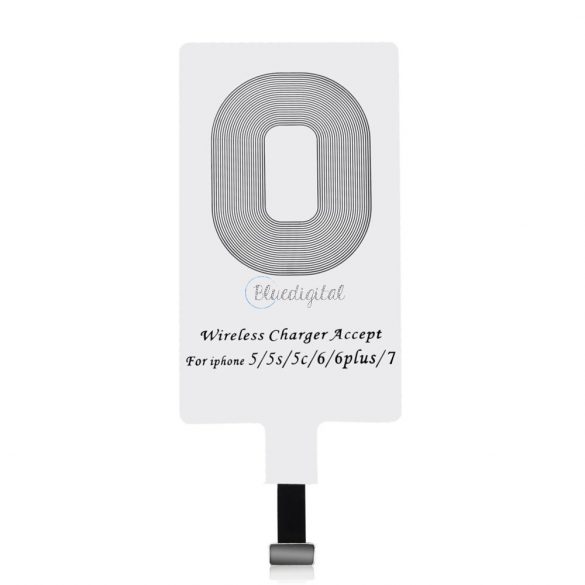 Choietech Adaptor pentru încărcare fără fir Qi Lightning Induction Insert alb (WP-IP)