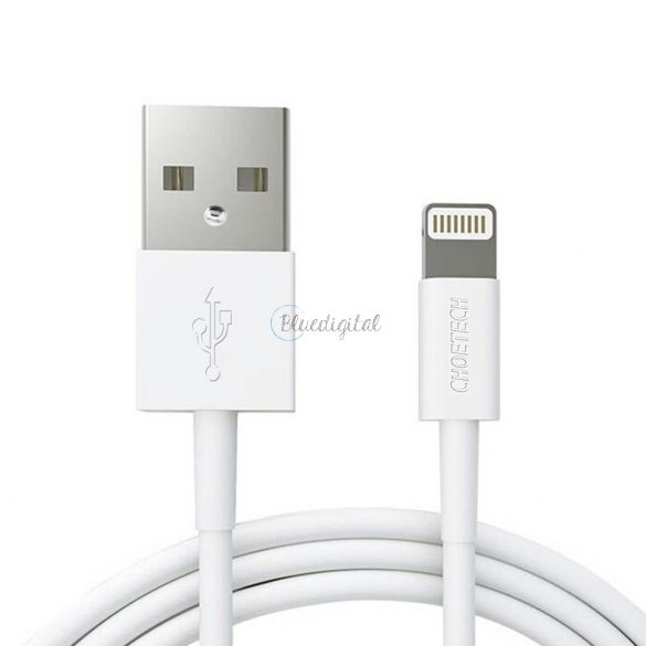 Cablu USB-A certificat Choetech - Lightning MFI 1,8m alb (IP0027)