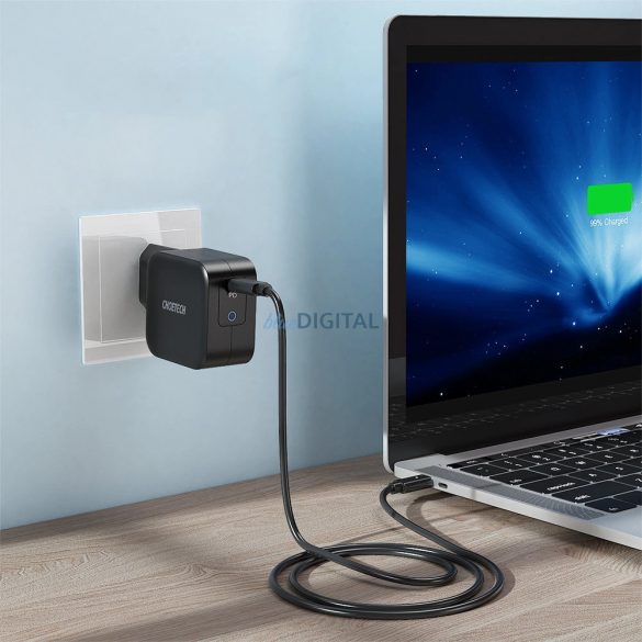 Choetech Q6006 încărcător de rețea cu 1x-USB-C conexiune GaN 61W PD - negru