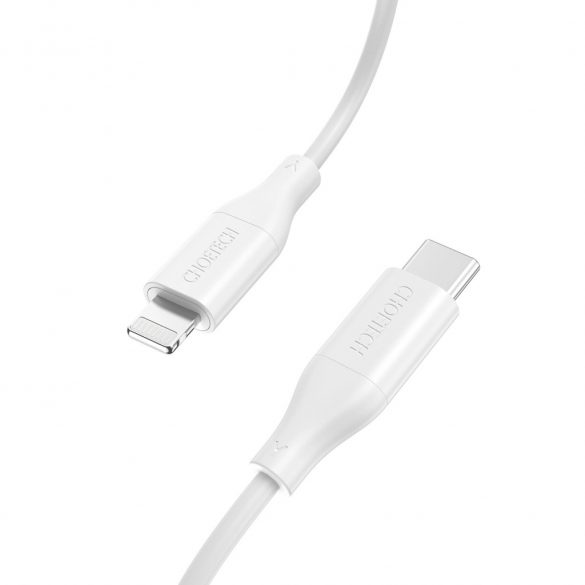 Cablu Choetech IP0040 USB-C / Lightning MFi PD 30W 1,2m - alb