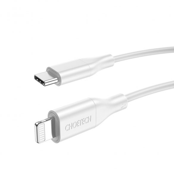 Cablu Choetech IP0040 USB-C / Lightning MFi PD 30W 1,2m - alb