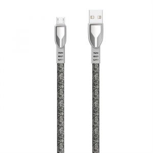 Dudao USB - micro USB Pânză din aliaj de zinc împletită 5 A 1 m cablu usb gri (L3PROM gri)