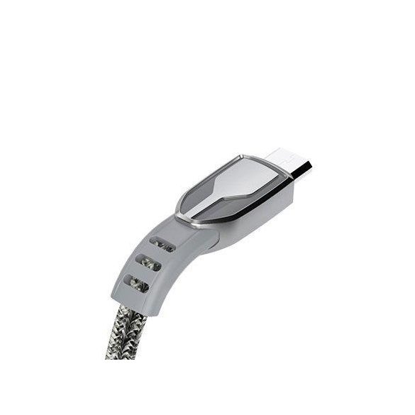 Dudao USB - micro USB Pânză din aliaj de zinc împletită 5 A 1 m cablu usb gri (L3PROM gri)