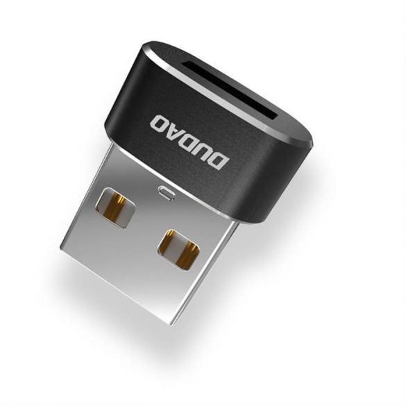 Dudao Convertor USB tip C la adaptor USB Conector negru (L16AC negru)