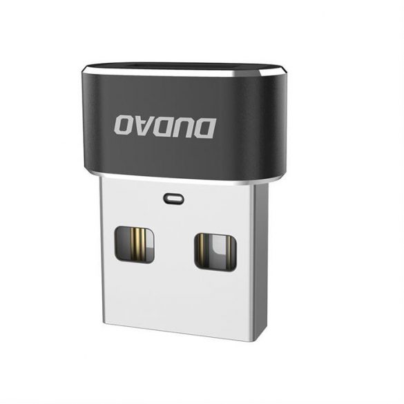 Dudao Convertor USB tip C la adaptor USB Conector negru (L16AC negru)