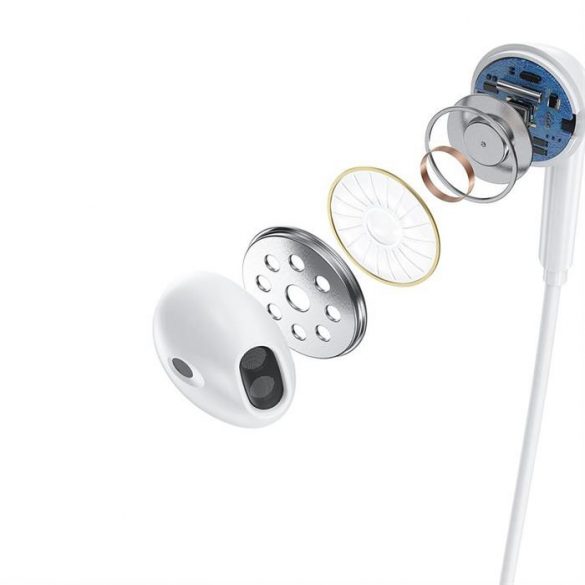 Dudao U5B Magnetic Suction In-ear căști alb