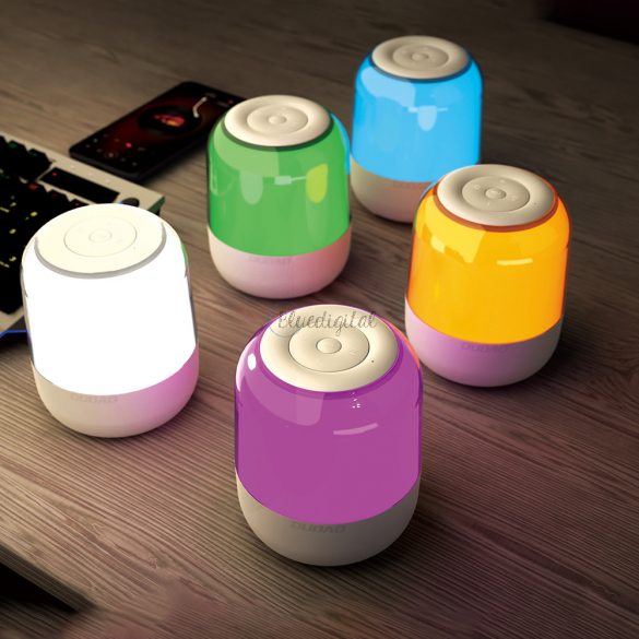 Dudao difuzor wireless Bluetooth 5.0 RGB 5W 1200mAh alb (Y11S-alb)