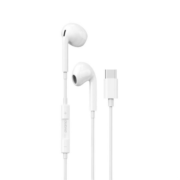 Dudao căști in-ear cu conector USB Type-C alb (X14PROT)