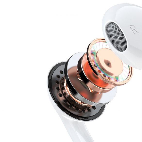 Dudao căști in-ear cu conector USB Type-C alb (X14PROT)