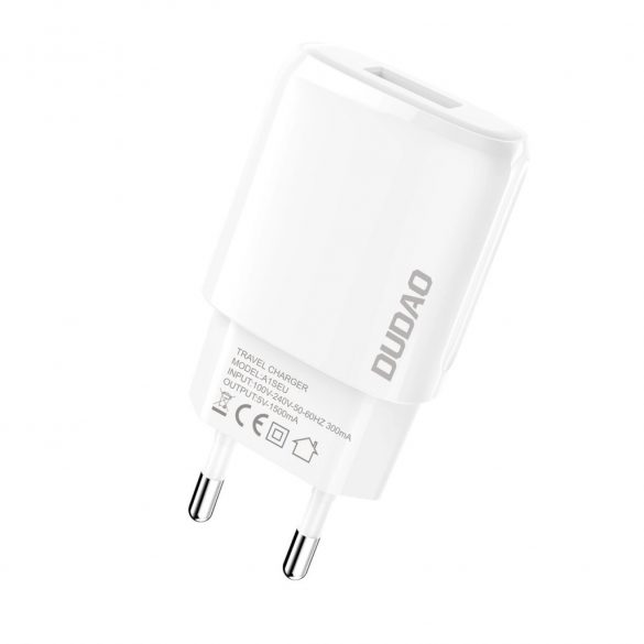 Încărcător Dudao USB-A 7,5W + cablu USB-A - Lightning 1m alb (A1sEUL)