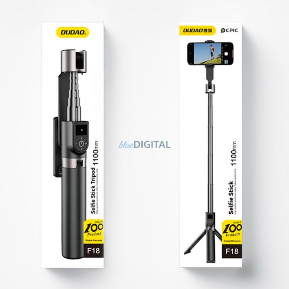 Selfie stick / pol telescopic cu trepied Dudao F18B - negru