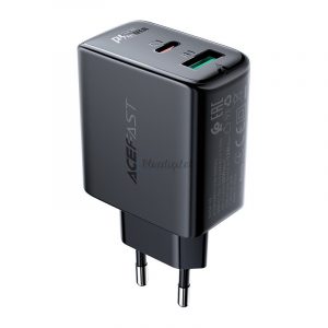 Încărcător de perete Acefast USB tip C / USB 32W, PPS, PD, QC 3.0, AFC, FCP negru (A5 negru)