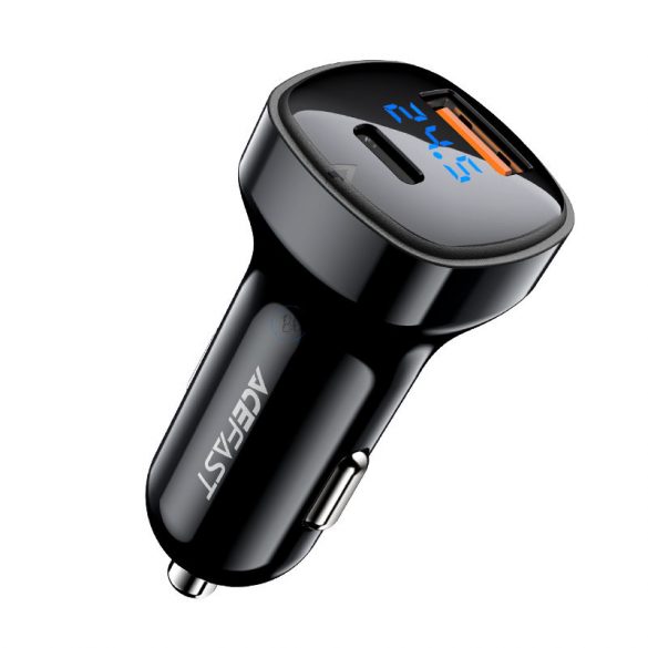 Acefast încărcător auto 66W USB tip C / USB, PPS, Power Delivery, Quick Charge 4.0, AFC, FCP negru (B4 negru)