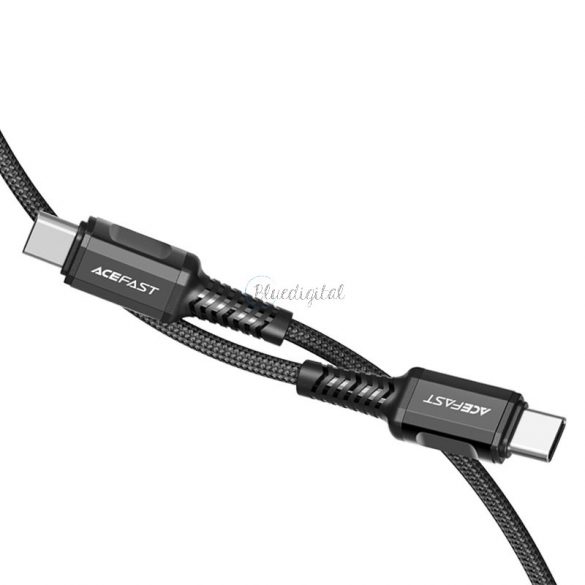 Cablu Acefast USB tip C - USB tip C 1,2 m, 60 W (20 V / 3 A) negru (C1-03 negru)