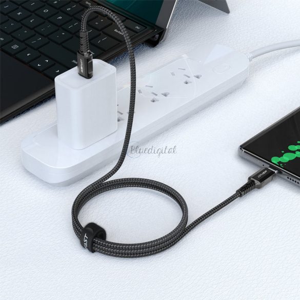 Cablu Acefast USB tip C - USB tip C 1,2 m, 60 W (20 V / 3 A) negru (C1-03 negru)