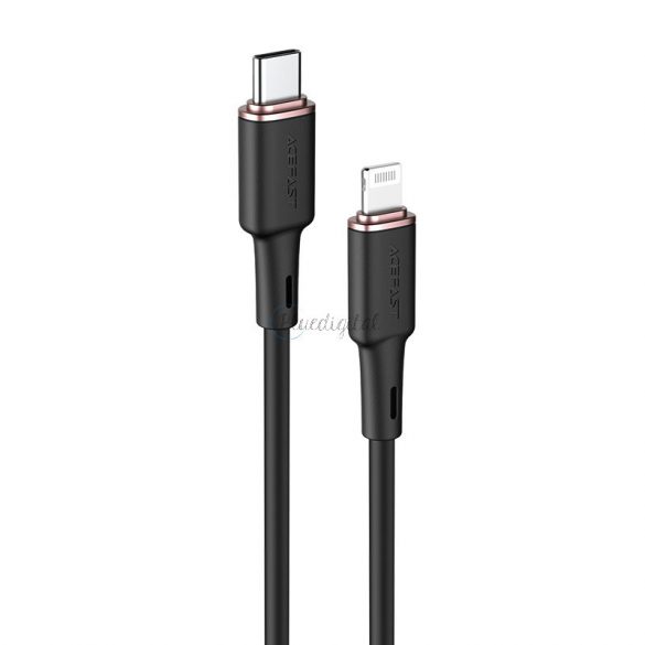 Cablu Acefast MFI USB tip C - Lightning 1,2 m, 30 W, 3 A negru (C2-01 negru)