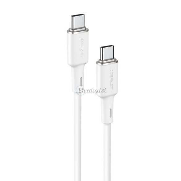 Cablu Acefast USB tip C - USB tip C 1,2 m, 60 W (20 V / 3 A) alb (C2-03 alb)