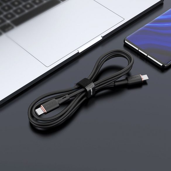 Cablu Acefast USB tip C - USB tip C 1,2 m, 60 W (20 V / 3 A) alb (C2-03 alb)