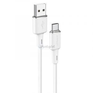 Cablu USB Acefast - USB tip C 1,2 m, 3 A alb (C2-04 alb)