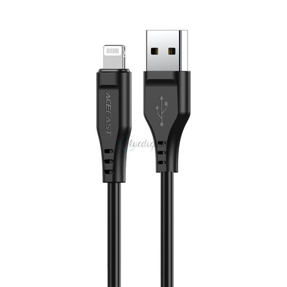 Cablu Acefast MFI USB - Lightning 1,2 m, 2,4 A negru (C3-02 negru)