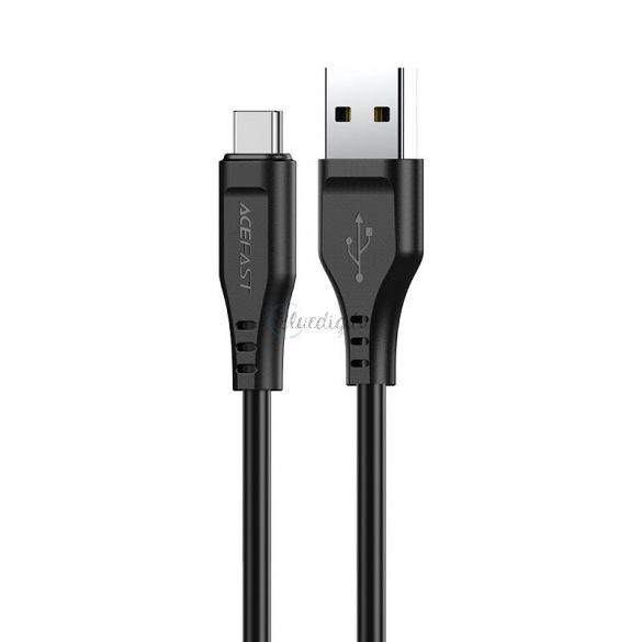 Cablu USB Acefast - USB tip C 1,2 m, 3 A negru (C3-04 negru)