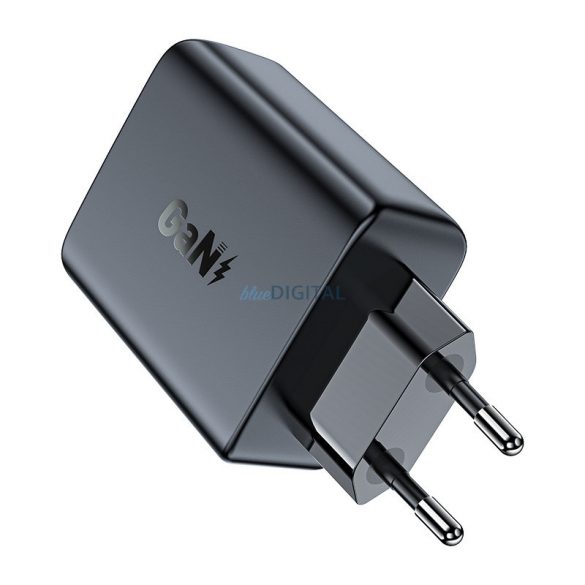 Încărcător cu două porturi Acefast A29 PD50W GaN (USB-C + USB-C) negru