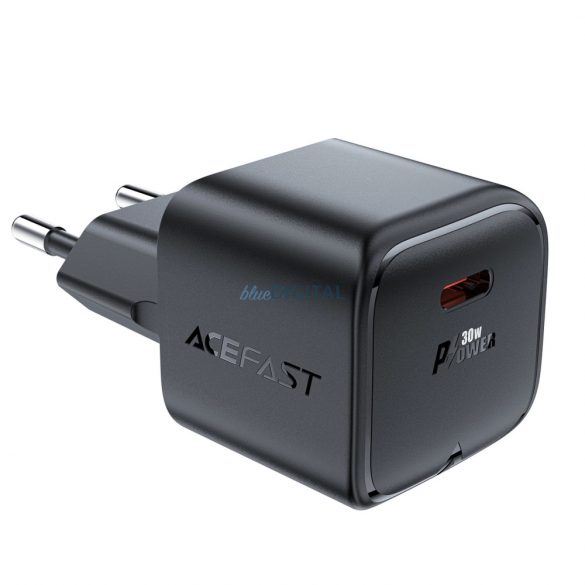 Incarcator de perete Acefast A77 Mini PD 30W GaN USB-C - negru