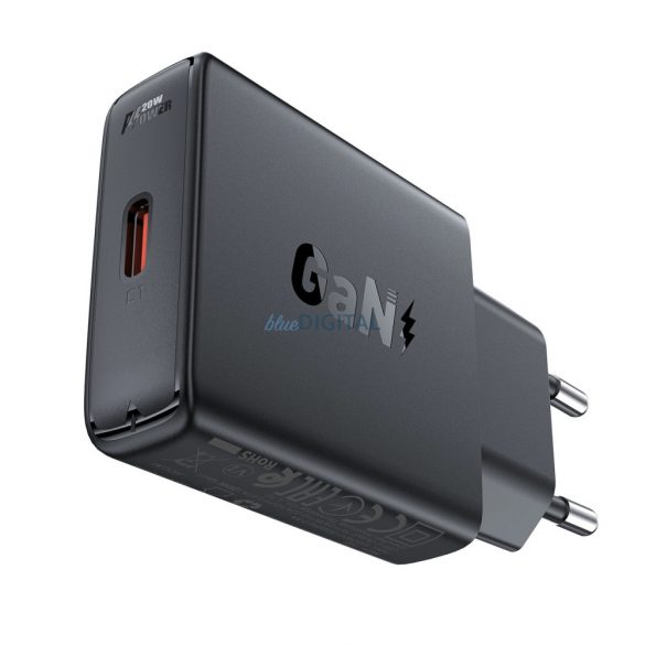 Incarcator de perete Acefast A65 PD 20W GaN USB-C - negru