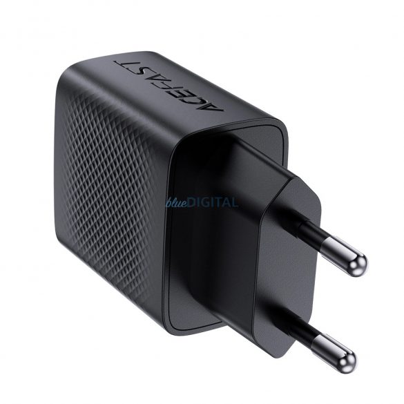 Acefast A78 încărcător de rețea cu 1xUSB-A și 1xUSB-C GaN PD 20W - negru