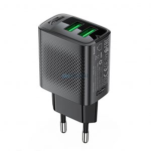 Încărcător de rețea Acefast A86 cu conexiune 2xUSB-A 12W - negru