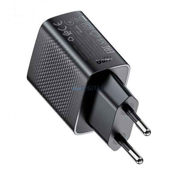 Acefast A102 încărcător de rețea cu 1xUSB-C conexiune GaN PD 30W - negru