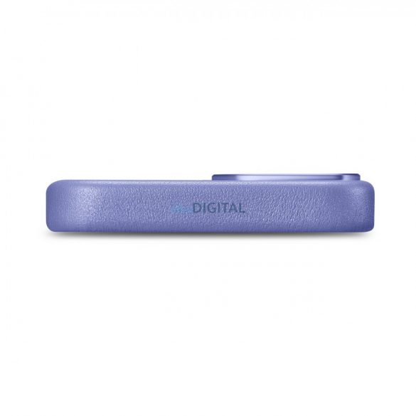 iCarer Case Husă din piele naturală pentru iPhone 14 Plus violet deschis (compatibilă MagSafe)