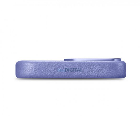 husă iCarer Husă din piele din piele naturală pentru iPhone 14 Pro Max violet deschis (WMI14220708-LP) (compatibilă MagSafe)