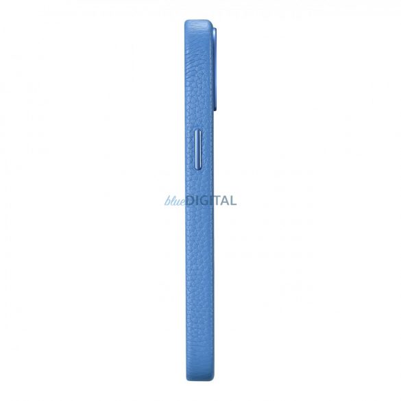 Husă din piele premium iCarer Litchi Husă din piele magnetică pentru iPhone 14 cu MagSafe albastru deschis (WMI14220709-LB)