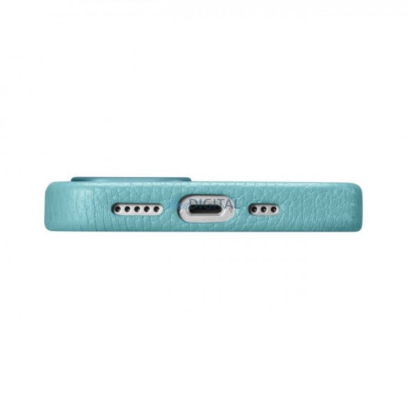 Husă din piele premium iCarer Litchi Husă din piele magnetică pentru iPhone 14 cu MagSafe Green (WMI14220709-GN)