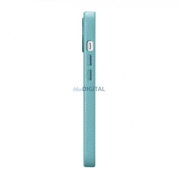 Husă din piele premium iCarer Litchi Husă din piele magnetică pentru iPhone 14 cu MagSafe Green (WMI14220709-GN)