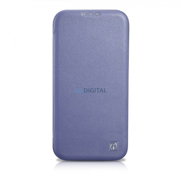 Husă folio din piele premium iCarer CE pentru iPhone 14 Pro Flip Magnetic MagSafe violet deschis (WMI14220714-LP)