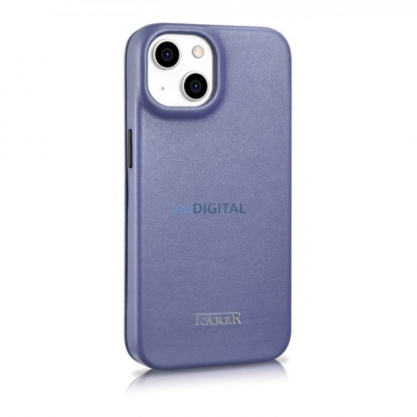 iCarer CE Premium piele Folio husă iPhone 14 Plus Flip Magnetic MagSafe Light violet (WMI14220715-LP)