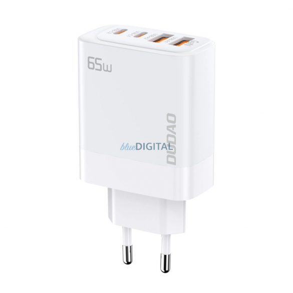 Incarcator de retea Dudao A65EU GaN 2xUSB-A / 2xUSB-C PD 65W - alb