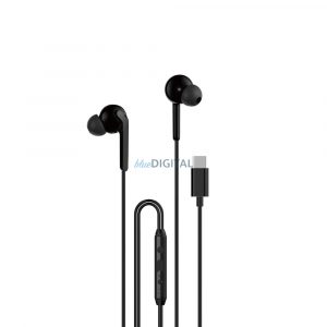 Căști intraauriculare Dudao X3C+ cu fir USB-C 1,2 m - negru