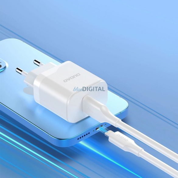 Încărcător de perete Dudao A20EU USB-A 18W - alb + USB-A - cablu USB-C