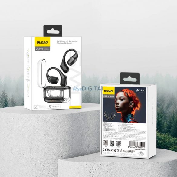 Căști fără fir Dudao U17Pro cu Bluetooth 5.3 și ANC - negru