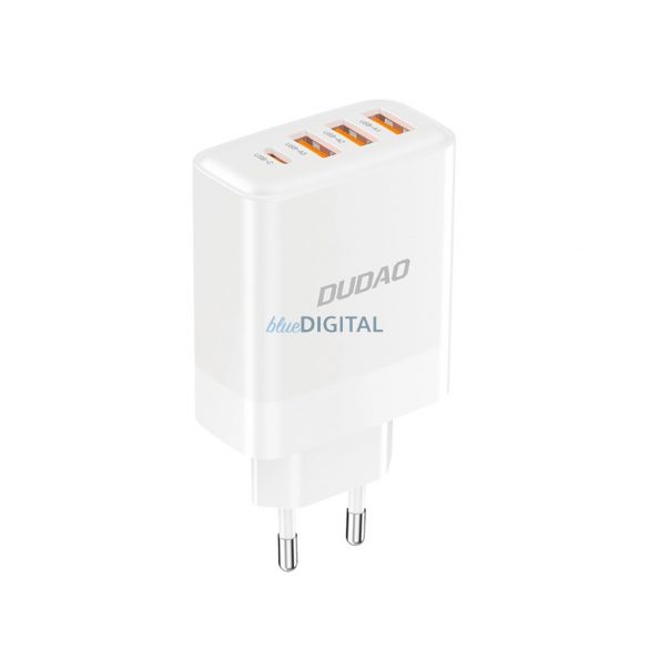 Încărcător de rețea Dudao A5HEU 3x USB-A 1x USB-C PD20W - alb